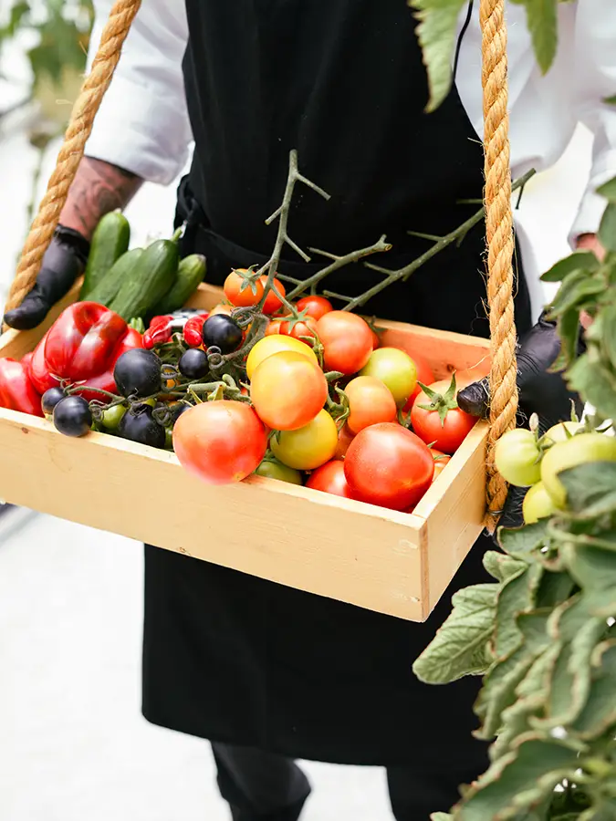 Fresh produce for the Alila Jabal Akhdar Harvest & Dine