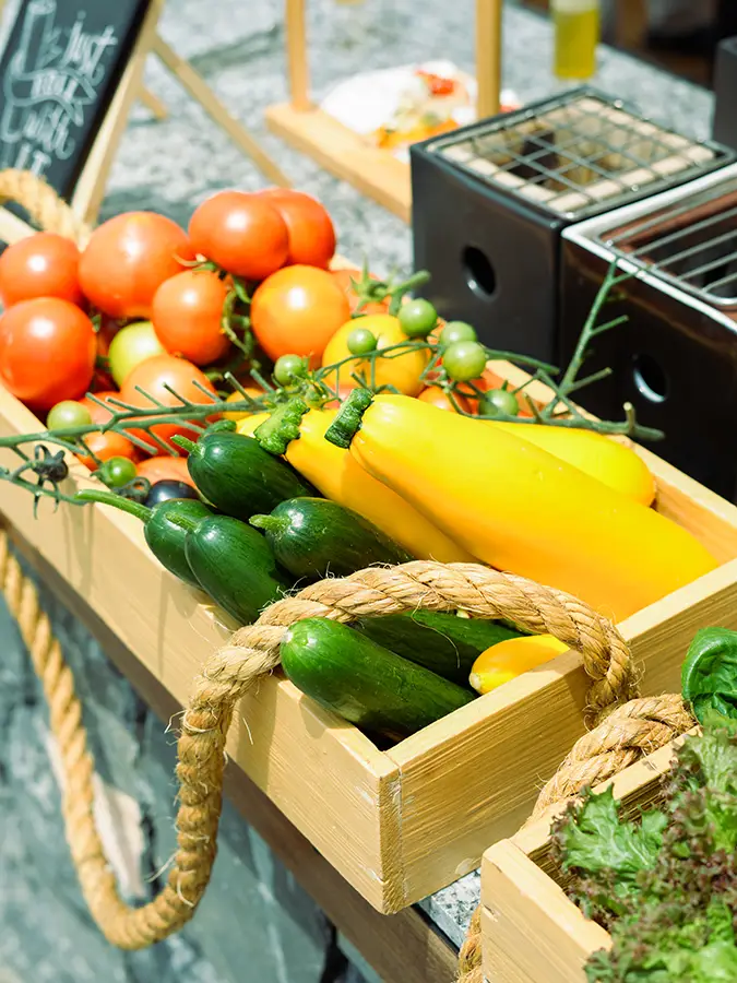 Fresh produce for the Alila Jabal Akhdar Harvest & Dine